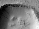 Crater in the Tharsis region