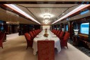 Lady Moura Megayacht Interior Dining