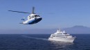 Lady Moura Megayacht With Helicopter