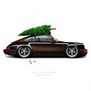 Porsche 911 Under a Merry Christmas Tree rendering by sylvain.reiniche.design