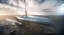 New sailing boat Persico F70 features retractable foils that help it "fly" on water