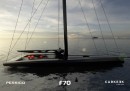 New sailing boat Persico F70 features retractable foils that help it "fly" on water