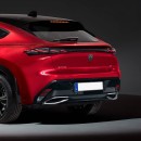 Peugeot 3008 Coupe based on Ford Mustang Mach-E rendering by kdesignag