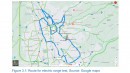 Maps with the routes TU Graz adopted to conduct its PHEV tests