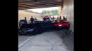 CF Charities Supercar Show in Philadelphia with three Ferraris crashing on expressway