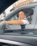Enraged Driver Spits on anther Motorist in Traffic
