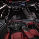 2020 Chevrolet Corvette vs 2014 Chverolet Corvette interior