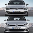 Photo Comparison Volkswagen Golf front
