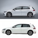 Photo Comparison Volkswagen Golf side