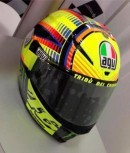 Rossi's actual AGV/ Drudi helmet