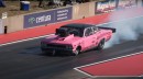 pink Chevrolet Chevelle dragster