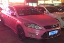 Pink Ford Mondeo in China