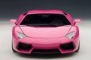 Pink Lamborghini Aventador Scale Model