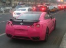 Pink Nissan GT-R in China