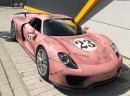 Pink Pig Porsche 918 Spyder