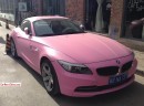 Pink BMW Z4 in China