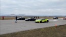 DRAG RACE! McLaren 720s vs Porsche 911 Turbo S vs Lamborghini Huracan Evo