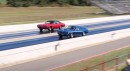 1969 Pontiac GTO vs 1969 Mercury Cougar drag race