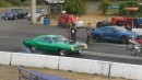 Plymouth 426 Hemi Cuda drag race Ford Mustang Shelby GT500 by Wheels