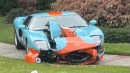 Police said Robert J. Guarini crashed his 2006 Ford GT Heritage Edition for being unfamiliar with stick shifts – he denies