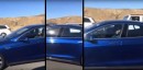 Tesla Model S driver sleeping