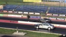 Police Dodge Charger vs Ford Mustang GT drag race on Wheels