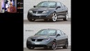 Pontiac Sunfire GXP Concept and 2023 Pontiac Sunfire rendering by The Sketch Monkey