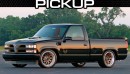 Pontiac Firebird Trans Am Bandit pickup truck rendering by jlord8