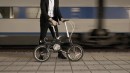 The Pop-Cycle bike features a sliding frame to get more compact dimensions