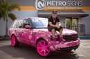 Austin Mahone Turns His Range Rover Pink