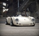 Porsche 550 Spyder "Cream" rendering