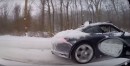 Porsche 911 Carrera 4S vs. 911 Carrera S Cabriolet Snow Drag Race