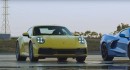 Porsche 911 Carrera Takes on C8 Corvette and Shelby GT500 in Sports Car Review