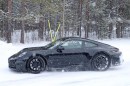 Porsche 911 facelift prototype with hybrid drivetrain