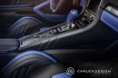 Porsche 911 Gets Electric Blue Interior by Carlex Design