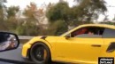 Porsche 911 GT2 RS Drag Races Supercharged Ford Mustang