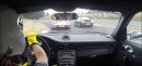 Porsche 911 GT3 Chasing Carrera GT in Nurburgring Traffic