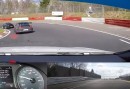SEAT Leon Cupra chases Porsche 911 GT3 RS on Nurburgring