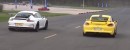 Porsche 911 GT3 RS Drag Races Cayman GT4