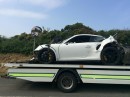 Porsche 911 GT3 RS crash