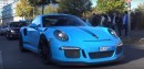 Porsche 911 GT3 RS with Straight Pipe Exhaust drag races 911 Turbo S