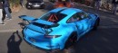 Porsche 911 GT3 RS with Straight Pipe Exhaust drag races 911 Turbo S