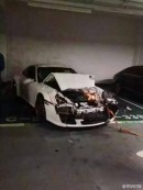 Porsche 911 Trampled by Volkswagen Touareg in China