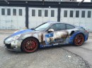 Porsche 911 Turbo with Rusty Wrap