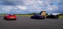 Porsche 911 Turbo S vs. Ferrari 488 Pista vs. Lamborghini Huracan Performante Spyder