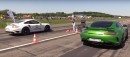 Porsche 911 Turbo S Drag Races Mercedes-AMG GT R