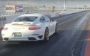 Porsche 911 Turbo S Drag Races Modded Camaro ZL1
