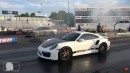 Porsche 911 Turbo S drag races on ImportRace
