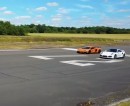 Porsche 911 Turbo S vs Lamborghini Aventador SV Drag Race