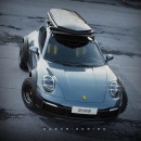 Porsche 911 Turbo Safari Shooting Brake CGI off-road by sugardesign_1